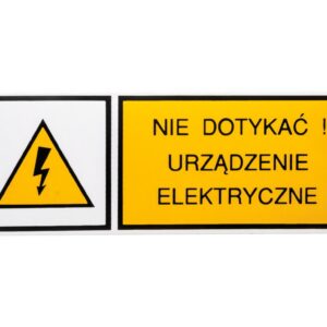 Tabliczka /znak ostrzegawczy/ TZO 52X148S N.D.U.E. E04TZ-01011220100 /10szt./ - obrazek 1