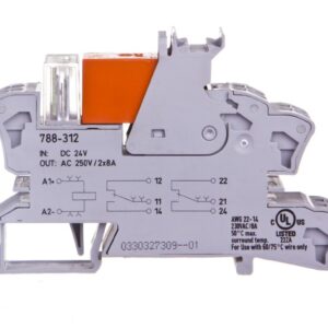 Przekaźnik interfejsowy 2P 16A 24V DC RT-2 AgNi 788-312 - obrazek 1
