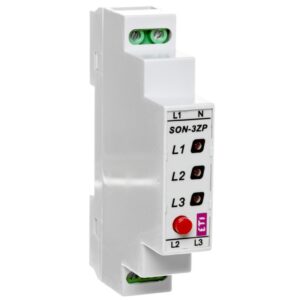 Lampka modułowa 3-fazowy czerwony LED 3x400V z przyciskiem SON-3 ZP 002471410 - obrazek 1
