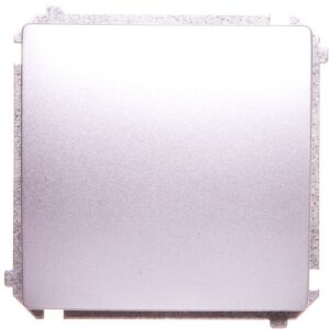Simon Basic Łącznik jednobiegunowy 10AX 250V, szybkozłącza, srebrny mat BMW1.01/43 - obrazek 1