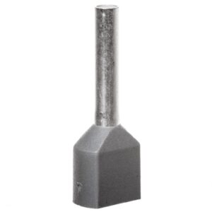 Tulejka kablowa izolacyjna podwójna 0,75mm2, AI-TWIN 2X 0,75-10 GY tulejki o długości 10mm, kolor szary 3200975 /100szt./ - obrazek 1