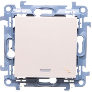 Simon 10 Łącznik schodowy z podświetleniem LED 10AX kremowy CW6L.01/41 - obrazek 1