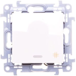 Simon 10 Łącznik krzyżowy z podświetleniem LED 10AX IP20 biały CW7L.01/11 - obrazek 1
