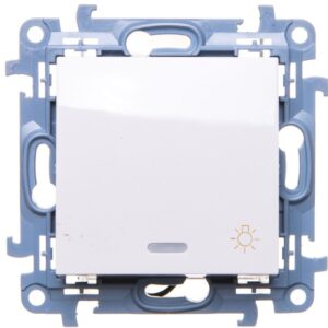Simon 10 Przycisk /światło/ z podświetleniem LED biały CS1L.01/11 - obrazek 1