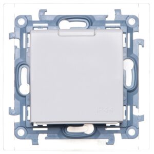 Simon 10 Gniazdo pojedyncze SCHUKO z uszczelką białe 16A 250V IP44 CGSZ1B.01/11 - obrazek 1
