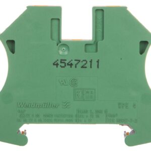 Złączka szynowa ochronna 4mm2 żółto-zielona WPE 4 1010100000 - obrazek 1