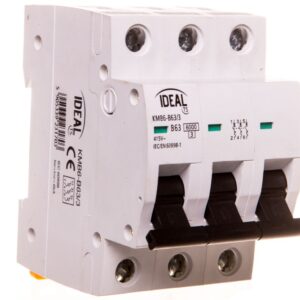Wyłącznik nadprądowy 3P B 63A 6kA AC KMB6-B63/3 VDE 23170 - obrazek 1