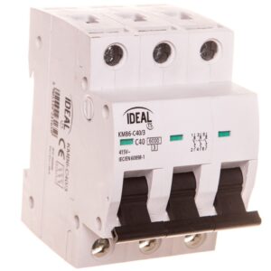 Wyłącznik nadprądowy 3P C 40A 6kA AC KMB6-C40/3 VDE 23165 - obrazek 1