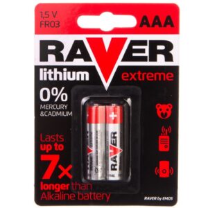 Bateria litowa LR03 / AAA 1,5V RAVER EXTREME B7811 /blister 2szt./ - obrazek 1