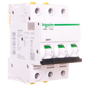 Wyłącznik nadprądowy 3P C 63A 10kA AC iC60H-C63-3 A9F07363 - obrazek 1