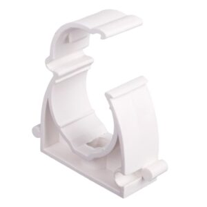 Uchwyt zamknięty do rur 25mm biały UZ 25 10221 /100szt./ - obrazek 1