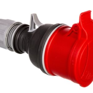 Gniazdo przenośne 16A 5P 400V czerwone TWIST GPP 16/5 IP44 921870 proste - obrazek 1