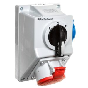 Zestaw instalacyjny z rozłącznikiem L-O-P 1x32A 5P 400V, 1x16A 2P+Z C32-48.1N IP54 974014 - obrazek 1