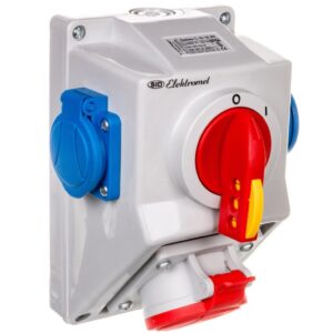 Zestaw instalacyjny rozłącznikiem O-I 1x16A 5P 400V, 2x16A 2P+Z C16-18.2N IP54 971661 - obrazek 1