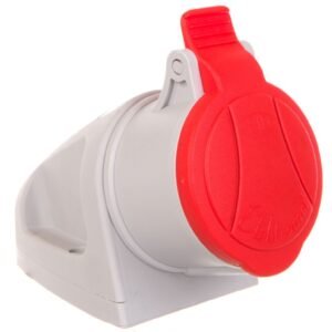 Gniazdo stałe 16A 5P 400V czerwone MINI GSM 16/5 IP44 921860 - obrazek 1