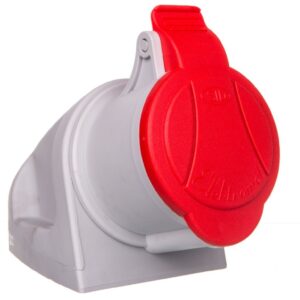 Gniazdo stałe 32A 4P 400V czerwone MINI GSM 32/4 IP44 921866 - obrazek 1