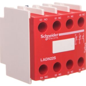 Styk pomocniczy 2Z 2R montaż czołowy czerwony PREVENTA LADN22S - obrazek 1