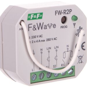 Radiowy podwójny przekaźnik bistabilny - montaż p/t 85-265V AC/DC FiWave FW-R2P - obrazek 1