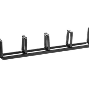 Organizer kabli 19 1U z 5 uchwytami - typ B czarny LENBERG AK-1202-B - obrazek 1