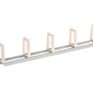 Organizer kabli 19 1U z 5 uchwytami - typ B szary LENBERG AK-1202-S - obrazek 1