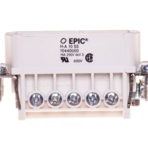 Wkład złącza 10P+PE męski 16A 250V EPIC H-A 10 SS 10440000 - obrazek 1