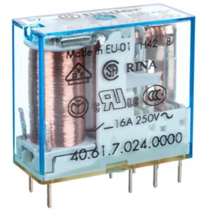 Przekaźnik miniaturowy 1P 16A 24V DC, cewka czuła 40.61.7.024.0000 - obrazek 1