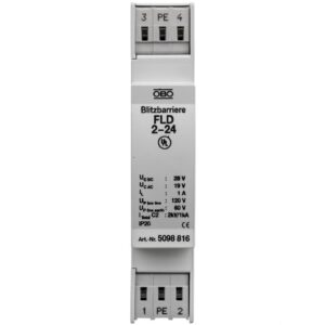 Ogranicznik przepięć dla systemów dwużyłowych 28VAC/19VDC 0,5kA 1kV FLD 2-24 5098816 - obrazek 1