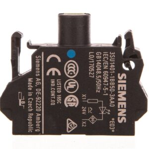 Oprawka blok LED niebieski 24V AC-DC montaż czołowy przył sprężynowe SIRIUS ACT 3SU1401-1BB50-3AA0 - obrazek 1