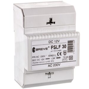 Zasilacz transformatorowy PSLF 30 230VAC/12VDC 18W 1,5A /z filtrem/ 18512-9999 - obrazek 1