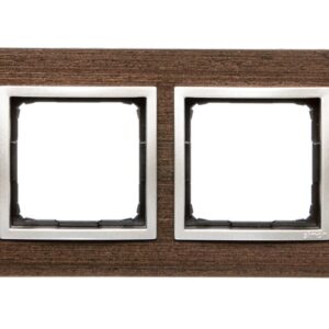 Simon 54 Nature Ramka podwójna drewno ZŁOTE WENGE DRN2/85 - obrazek 1