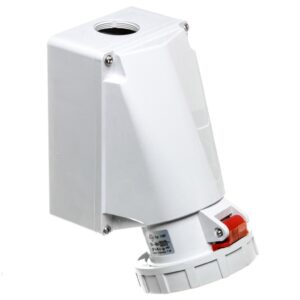 Gniazdo stałe 5P 63A 400V czerwone IP67 11387 - obrazek 1