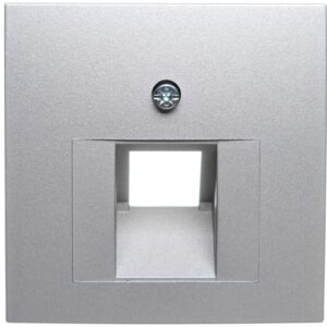 Berker B1/B5/B7 GLAS Plakietka do gniazda teleinformatycznego pojedynczego UAE aluminium 14071404 - obrazek 1