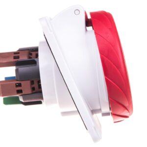 Gniazdo tablicowe 5P 16A 400V czerwone IP67 PKY16F735 - obrazek 1