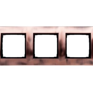 Simon 54 Premium Ramka potrójna metalowa miedź rustykalna DR3/36 - obrazek 1