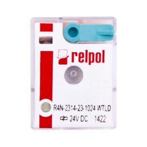 Przekaźnik przemysłowy 4P 6A 24V DC AgNi/Au R4N-2314-23-1024-WTLD 860633 - obrazek 1