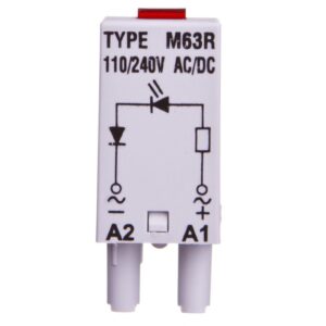 Moduł sygnaliacyjny LED dioda czerwona 110-230 V AC/DC MODUL L M63R SZARY 854855 - obrazek 1