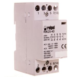 Stycznik modułowy 25A 4Z 0R 230V AC/DC RIK25-40-230 2608213 - obrazek 1