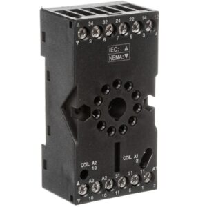 Gniazdo wtykowe do przekaźników R15 3P 12A 300V AC (można montować moduł czasowy COM3) GZP11 2613506 - obrazek 1