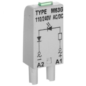 Moduł sygnalizacyjny L (dioda: LED zielony) 110-230 V AC/DC M63G szary 854854 - obrazek 1