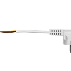 Przewód przyłączeniowy W-2 3x1,0 mm2 biały z wtyczką kątową 1,5m 51.921 - obrazek 1