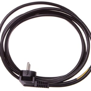 Przewód przyłączeniowy W-3 3x1,5 mm2 czarny z wtyczką kątową 3m 51.937 - obrazek 1