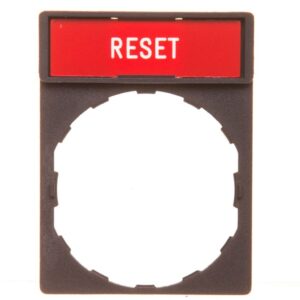 Ramka do mocowania etykiet 30x40mm, z etykietą 8x27mm RESET ZBY2323 - obrazek 1