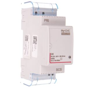 MyHome Zasilacz kompaktowy 230V AC/ 27V DC 0,6A, montaż na szynie TH35 E49 - obrazek 1