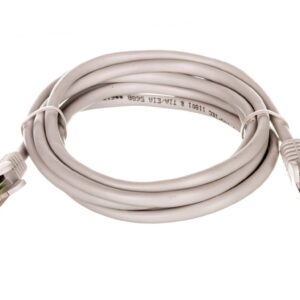 Kabel krosowy patchcord F/UTP kat.5e CCA szary 2m 50128 - obrazek 1