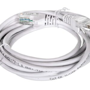 Kabel krosowy patchcord U/UTP kat.5e CCA biały 3m 68506 - obrazek 1