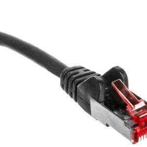 Kabel krosowy patchcord S/FTP (PiMF) kat.6 LSZH czarny 2m 68696 - obrazek 1
