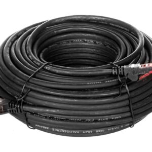 Kabel krosowy patchcord S/FTP (PiMF) kat.6 LSZH czarny 30m 68699 - obrazek 1