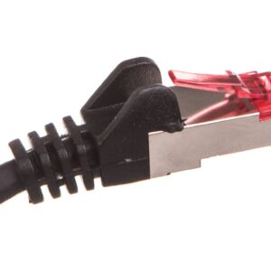 Kabel krosowy patchcord S/FTP (PiMF) kat.6 LSZH czarny 50m 68701 - obrazek 1