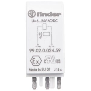 Moduł sygnalizacyjny LED zielony 6-24V AC/DC 99.02.0.024.59 - obrazek 1