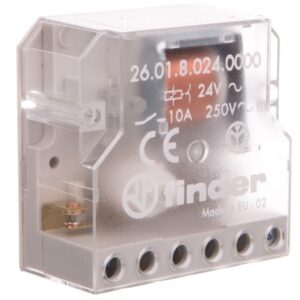 Przekaźnik bistabilny dopuszkowy 1 kanałowy 1Z 10A 250V, 24VAC 26.01.8.024.0000 - obrazek 1